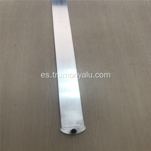 Tubo de microcanal de aluminio con conector